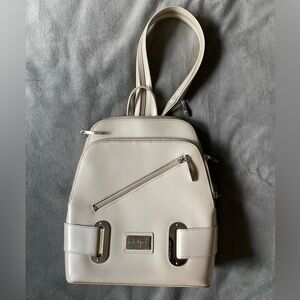 Beijo Luxe backpack purse in cream